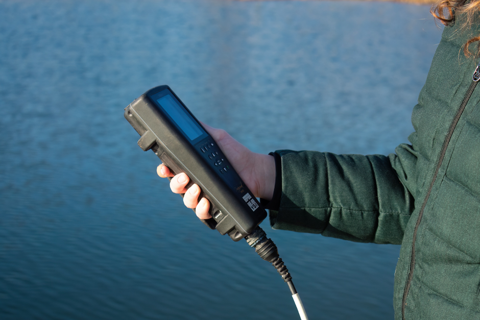 The YSI ProQuatro in use at the Fondriest Center for Environmental Studies. 